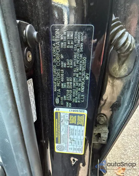 2016 Kia Sportage Lx z USA, uszkodzony, nr VIN KNDPBCAC3G7852850